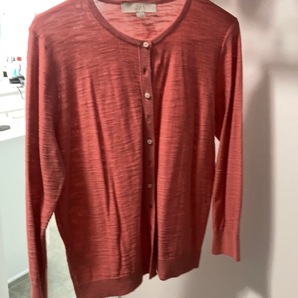 Loft 100% cotton cardigan